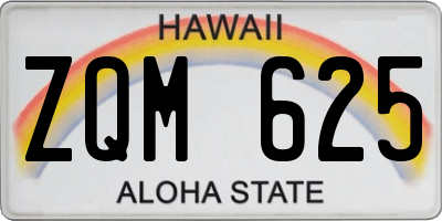 HI license plate ZQM625