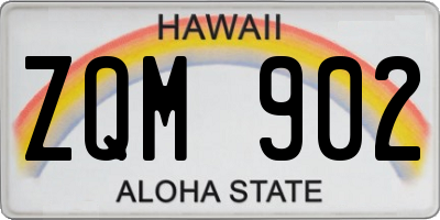 HI license plate ZQM902