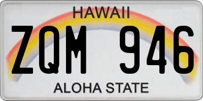 HI license plate ZQM946