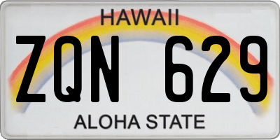 HI license plate ZQN629
