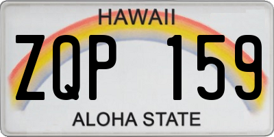 HI license plate ZQP159