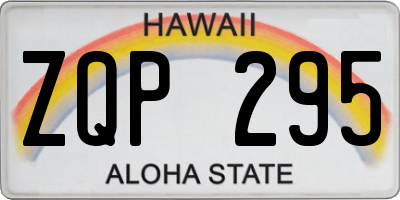 HI license plate ZQP295