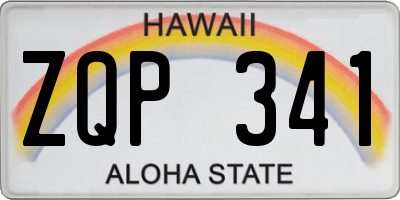 HI license plate ZQP341