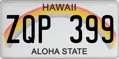 HI license plate ZQP399