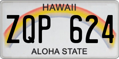 HI license plate ZQP624