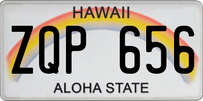 HI license plate ZQP656