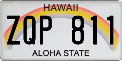 HI license plate ZQP811