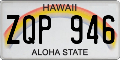 HI license plate ZQP946
