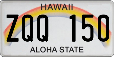 HI license plate ZQQ150