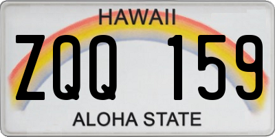 HI license plate ZQQ159