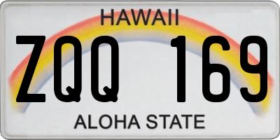 HI license plate ZQQ169