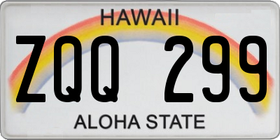 HI license plate ZQQ299