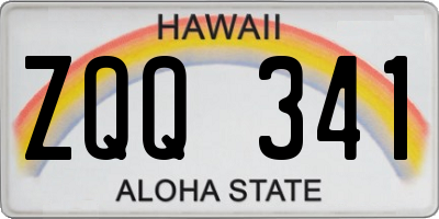 HI license plate ZQQ341