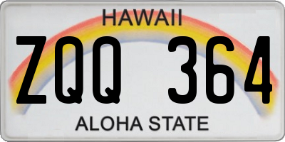 HI license plate ZQQ364