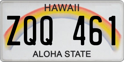 HI license plate ZQQ461