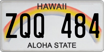 HI license plate ZQQ484