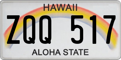 HI license plate ZQQ517