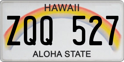 HI license plate ZQQ527