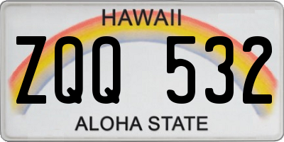 HI license plate ZQQ532