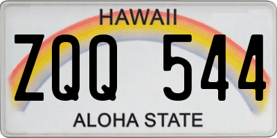 HI license plate ZQQ544
