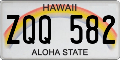 HI license plate ZQQ582