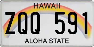 HI license plate ZQQ591