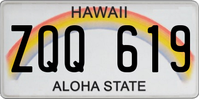 HI license plate ZQQ619