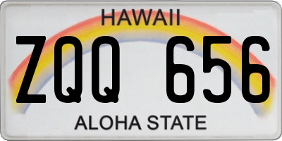 HI license plate ZQQ656