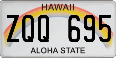 HI license plate ZQQ695