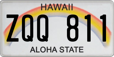 HI license plate ZQQ811