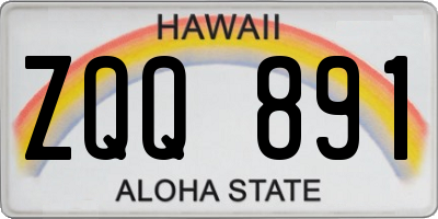 HI license plate ZQQ891