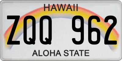 HI license plate ZQQ962