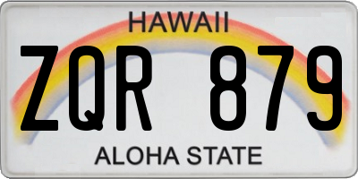 HI license plate ZQR879