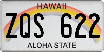 HI license plate ZQS622