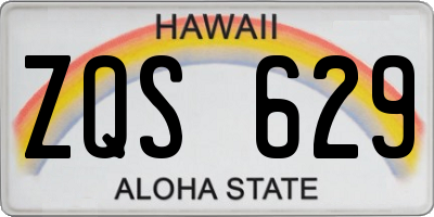 HI license plate ZQS629