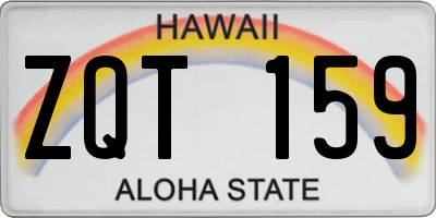 HI license plate ZQT159