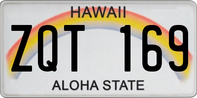 HI license plate ZQT169