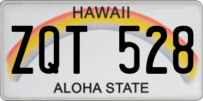 HI license plate ZQT528