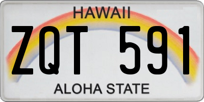HI license plate ZQT591