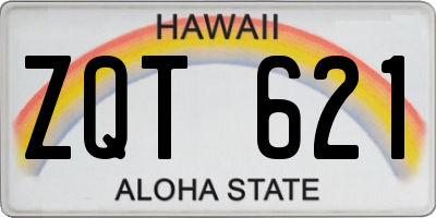 HI license plate ZQT621