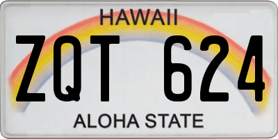 HI license plate ZQT624