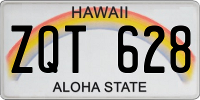 HI license plate ZQT628