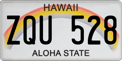 HI license plate ZQU528