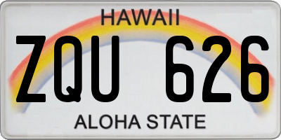 HI license plate ZQU626