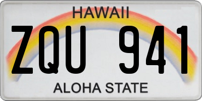 HI license plate ZQU941