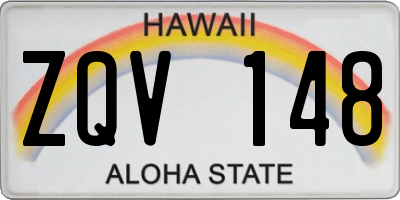 HI license plate ZQV148