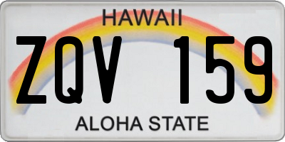 HI license plate ZQV159