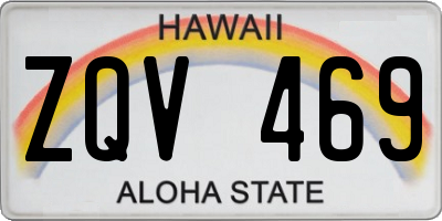 HI license plate ZQV469