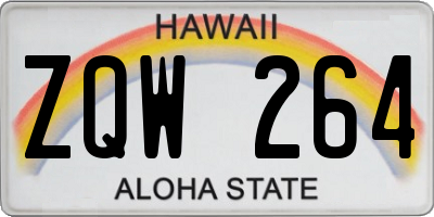 HI license plate ZQW264