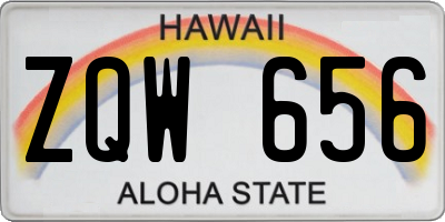 HI license plate ZQW656